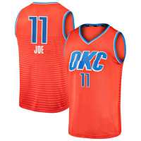 Youth Oklahoma City Thunder #11 Isaiah Joe Fast Break Orange Statement Edition Replica Jersey