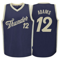 2015-16 Season Oklahoma City Thunder #12 Steven Adams Christmas Navy Jersey 2015-16 Season Oklahoma City Thunder #12 Steven Adams Christmas Navy Jersey