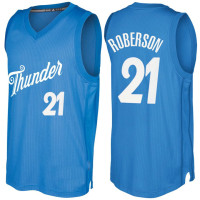 Oklahoma City Thunder #21 Andre Roberson Blue 2016-17 Christmas Day Jersey