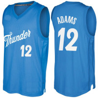 Oklahoma City Thunder #12 Steven Adams Blue 2016-17 Christmas Day Jersey