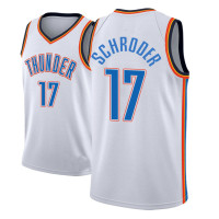 Men 2018-19 Dennis Schroder Oklahoma City Thunder #17 Association White Jersey Men 2018-19 Dennis Schroder Oklahoma City Thunder #17 Association White Jersey