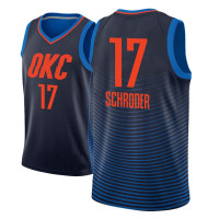 Men 2018-19 Dennis Schroder Oklahoma City Thunder #17 Statement Navy Jersey Men 2018-19 Dennis Schroder Oklahoma City Thunder #17 Statement Navy Jersey