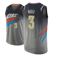 Men 2018-19 Nerlens Noel Oklahoma City Thunder #3 City Edition Gray Jersey Men 2018-19 Nerlens Noel Oklahoma City Thunder #3 City Edition Gray Jersey