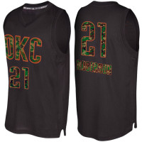 Andre Roberson Oklahoma City Thunder #21 Black Camo Fashion Swingman Jersey