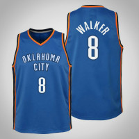 Oklahoma City Thunder Kemba Walker Icon Edition 2021 Trade Jersey Blue