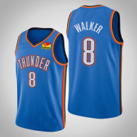 Thunder Kemba Walker Mens Icon Edition Jersey Blue