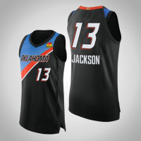 2020-21 Oklahoma City Thunder Frank Jackson #13 Black City Authentic Jersey 2020-21 Oklahoma City Thunder Frank Jackson #13 Black City Authentic Jersey