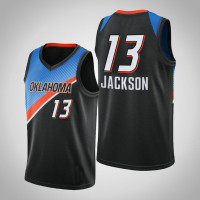 2020-21 Oklahoma City Thunder Frank Jackson #13 Black City Jersey