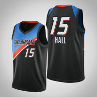 2020-21 Oklahoma City Thunder Josh Hall #15 Black City Jersey