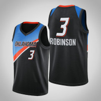 2020-21 OKC Thunder Justin Robinson #3 Black City Jersey 2020-21 OKC Thunder Justin Robinson #3 Black City Jersey