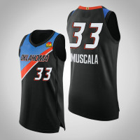 2020-21 Oklahoma City Thunder Mike Muscala #33 Black City Authentic Jersey