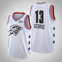 2019 All-Star Mens Oklahoma City Thunder Paul George #13 White Swingman Jersey 2019 All-Star Mens Oklahoma City Thunder Paul George #13 White Swingman Jersey
