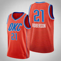 Mens Oklahoma City Thunder Andre Roberson #21 Orange Swingman 2019-20 Jersey  -  Statement Edition