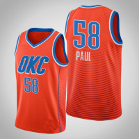 2019-20 Thunder Chris Paul #58 Statement Jersey Orange 2019-20 Thunder Chris Paul #58 Statement Jersey Orange