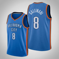 Mens Oklahoma City Thunder Danilo Gallinari #8 Blue Icon Jersey