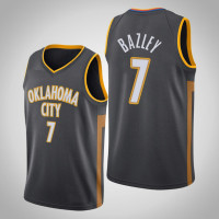 2019-20 Thunder Darius Bazley #7 Charcoal City Jersey