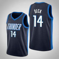 2020-21 Oklahoma City Thunder Gabriel Deck #14 Navy Earned Jersey 2020-21 Oklahoma City Thunder Gabriel Deck #14 Navy Earned Jersey