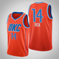 2020-21 Oklahoma City Thunder Gabriel Deck #14 Orange Statement Jersey 2020-21 Oklahoma City Thunder Gabriel Deck #14 Orange Statement Jersey