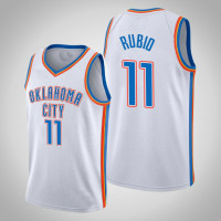 2020-21 Oklahoma City Thunder Ricky Rubio White Association Jersey