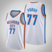 Mens 2020-21 Oklahoma City Thunder Vincent Poirier #77 White Association Jersey Mens 2020-21 Oklahoma City Thunder Vincent Poirier #77 White Association Jersey