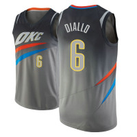 Men 2018-19 Hamidou Diallo Oklahoma City Thunder #6 City Edition Gray Jersey Men 2018-19 Hamidou Diallo Oklahoma City Thunder #6 City Edition Gray Jersey