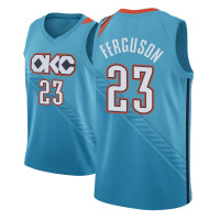 Men 2018-19 Terrance Ferguson Oklahoma City Thunder #23 City Edition Turquoise Jersey Men 2018-19 Terrance Ferguson Oklahoma City Thunder #23 City Edition Turquoise Jersey