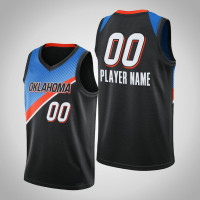 2020-21 Oklahoma City Thunder Custom #00 Black City Edition Jersey 2020-21 Oklahoma City Thunder Custom #00 Black City Edition Jersey