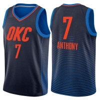 Mens 2017-18 Season Carmelo Anthony Oklahoma City Thunder #7 Statement Navy Swingman Jersey Mens 2017-18 Season Carmelo Anthony Oklahoma City Thunder #7 Statement Navy Swingman Jersey
