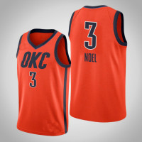 Men 2018-19 Nerlens Noel Oklahoma City Thunder #3 Earned Edition Orange Swingman Jersey Men 2018-19 Nerlens Noel Oklahoma City Thunder #3 Earned Edition Orange Swingman Jersey