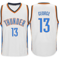 Paul George Oklahoma City Thunder #13 Home White New Swingman Jersey Paul George Oklahoma City Thunder #13 Home White New Swingman Jersey