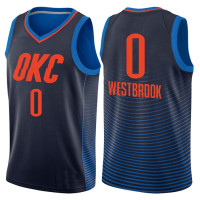 Mens 2017-18 Season Russell Westbrook Oklahoma City Thunder #0 Statement Navy Swingman Jersey Mens 2017-18 Season Russell Westbrook Oklahoma City Thunder #0 Statement Navy Swingman Jersey