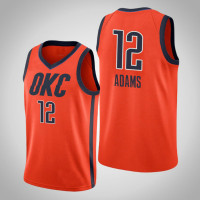 Men 2018-19 Steven Adams Oklahoma City Thunder #12 Earned Edition Orange Swingman Jersey Men 2018-19 Steven Adams Oklahoma City Thunder #12 Earned Edition Orange Swingman Jersey