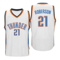 Oklahoma City Thunder #21 New Swingman Home White Jersey Andre Roberson Oklahoma City Thunder #21 New Swingman Home White Jersey Andre Roberson