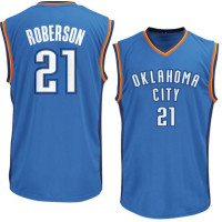 Oklahoma City Thunder #21 New Swingman Road Blue Jersey Andre Roberson Oklahoma City Thunder #21 New Swingman Road Blue Jersey Andre Roberson