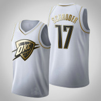 Oklahoma City Thunder Dennis Schroder #17 Golden Edition White Jersey Oklahoma City Thunder Dennis Schroder #17 Golden Edition White Jersey