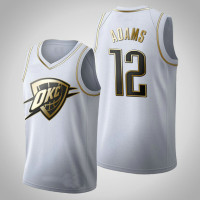 Oklahoma City Thunder Steven Adams #12 Golden Edition White Jersey Oklahoma City Thunder Steven Adams #12 Golden Edition White Jersey