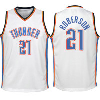 Youth 2017-18 Season Andre Roberson Oklahoma City Thunder #21 Association White Swingman Jersey Youth 2017-18 Season Andre Roberson Oklahoma City Thunder #21 Association White Swingman Jersey