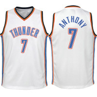 Youth 2017-18 Season Carmelo Anthony Oklahoma City Thunder #7 Association White Swingman Jersey Youth 2017-18 Season Carmelo Anthony Oklahoma City Thunder #7 Association White Swingman Jersey
