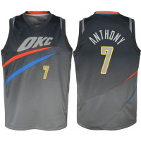 Youth 2017-18 Season Carmelo Anthony Oklahoma City Thunder #7 City Edition Gray Swingman Jersey Youth 2017-18 Season Carmelo Anthony Oklahoma City Thunder #7 City Edition Gray Swingman Jersey