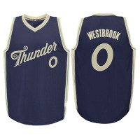 Youth Oklahoma City Thunder #0 Russell Westbrook 2015 Christmas Navy Jersey Youth Oklahoma City Thunder #0 Russell Westbrook 2015 Christmas Navy Jersey