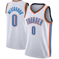 Womens Oklahoma City Thunder #0 Russell Westbrook New Swingman Fashion White Jersey Womens Oklahoma City Thunder #0 Russell Westbrook New Swingman Fashion White Jersey